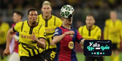 احصائيات الشوط الأول من مباراة برشلونة و دورتموند